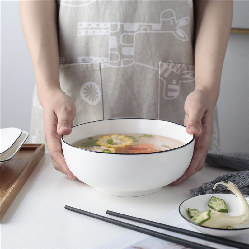 碗碟套装家用4人北欧餐具套装简约日式6人吃饭陶瓷碗筷盘子骨瓷碗