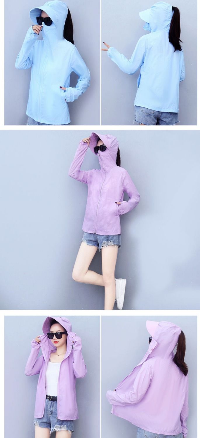 2020新款防晒衣女防紫外线短款百搭韩版夏季防晒服女薄款外套开衫
