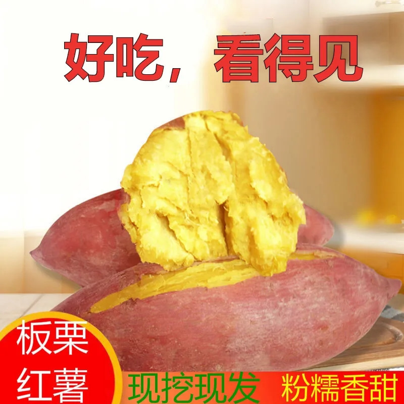 【9斤】农家板栗红薯粉糯香绵板栗薯新鲜地瓜无筋红皮黄心番薯【神农良品】