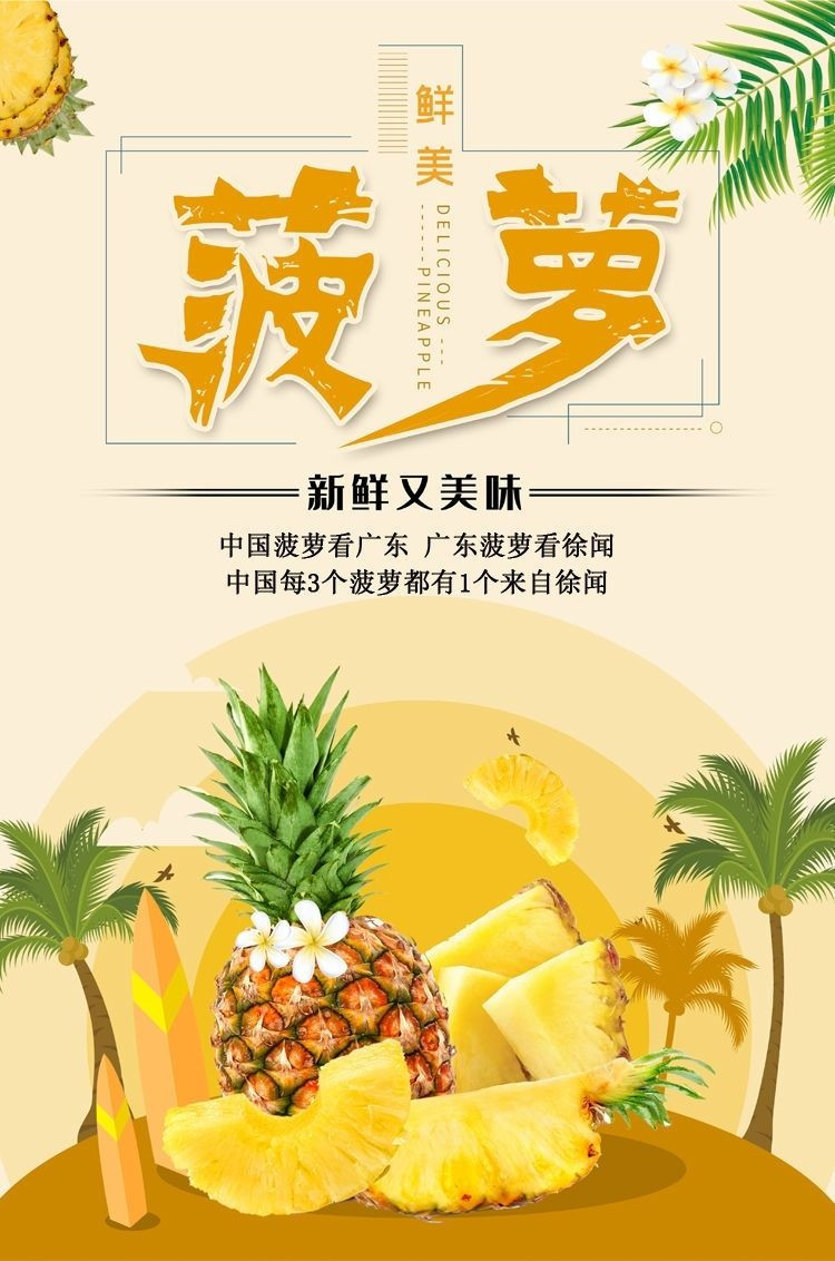 大牛哥 菠萝当季新鲜水果脆甜多汁整箱非凤梨【徐闻美食】