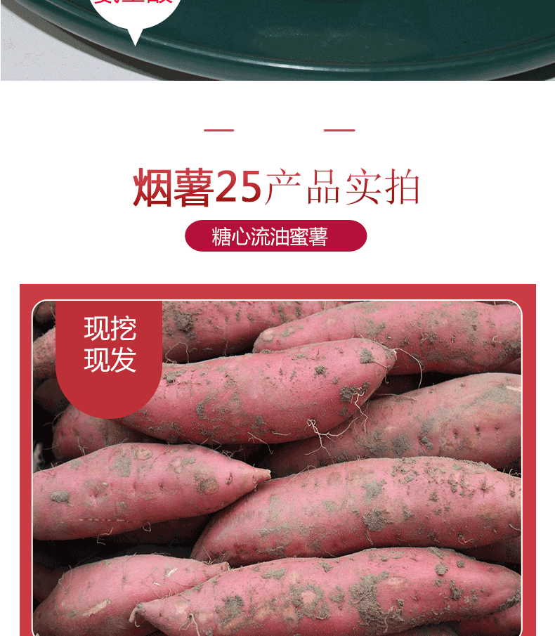 荷馨四季 山东烟薯25号 香甜红薯 【单果8两以上】