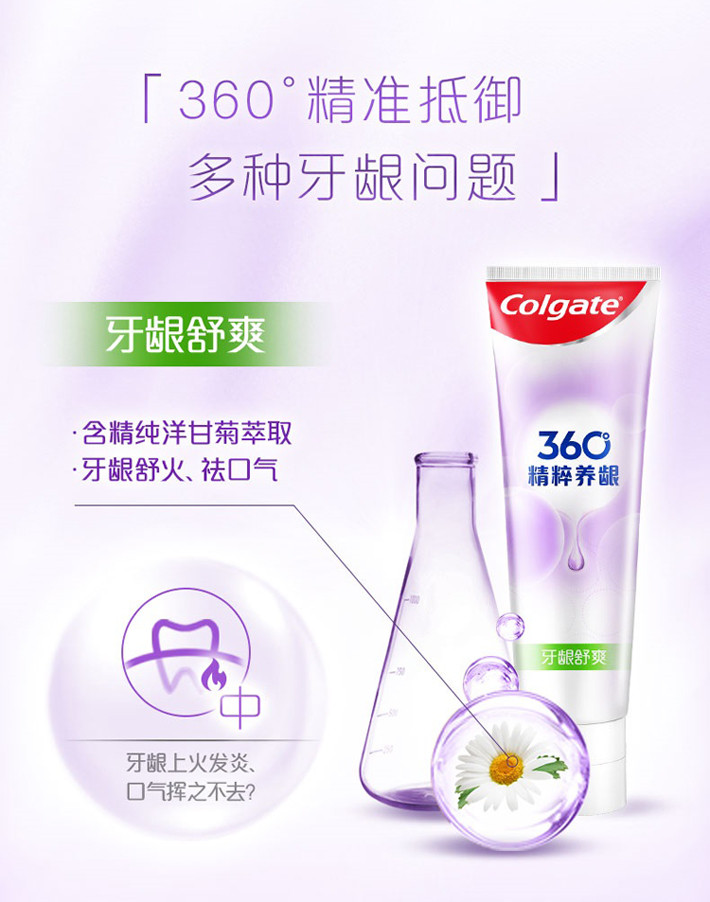 高露洁/Colgate 360°精粹养龈系列180g（送星空杯）