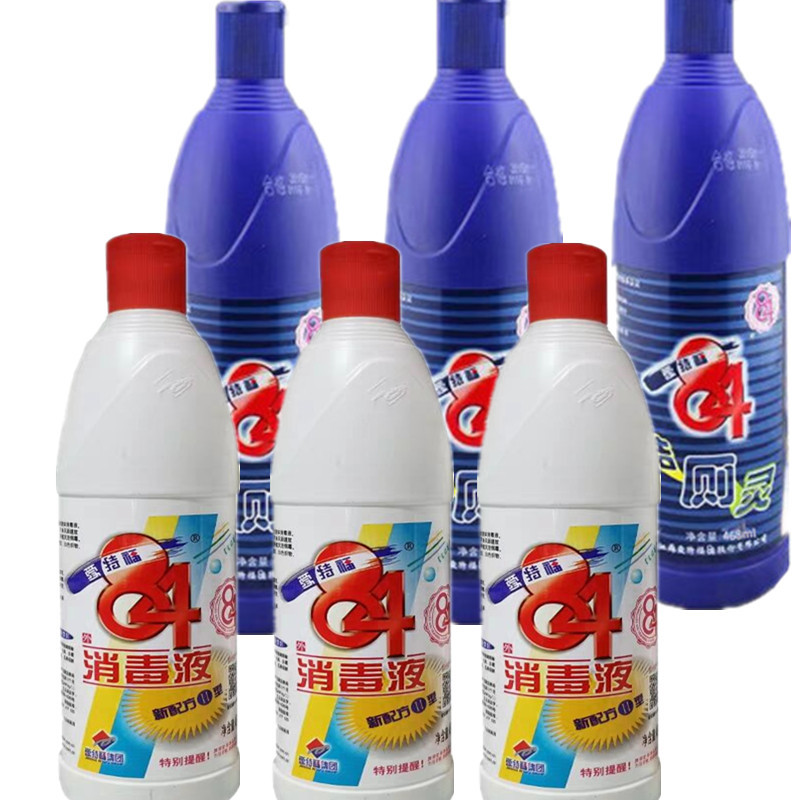 【6瓶装】爱特福消毒液468ml *3瓶+洁厕灵468ml*3瓶