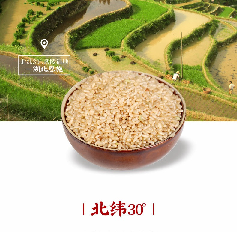 【来凤扶贫馆】恩施高山五谷杂粮糙米350g*3袋