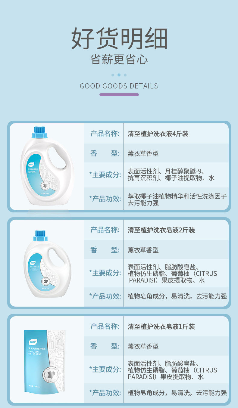 陈乔恩代言机洗洗衣液香味持久留香袋装批发价薰衣草味一整箱家庭装