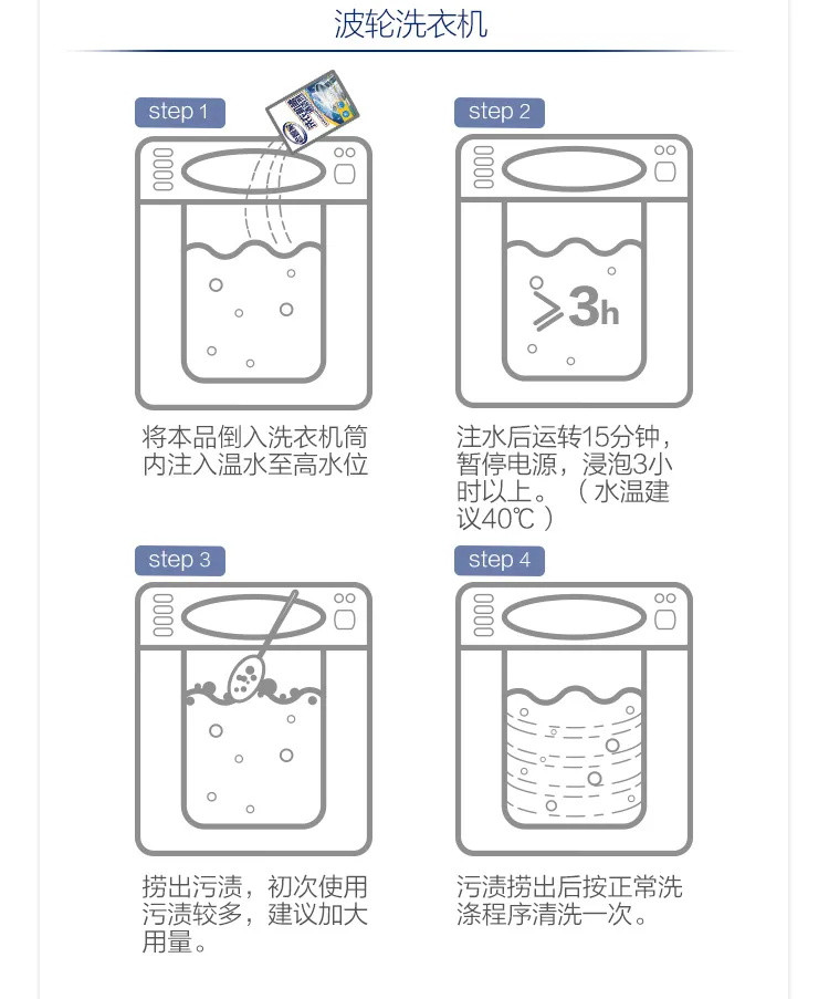 【品牌好货】老管家洗衣机槽清洗剂去污渍滚筒全自动泡腾片杀菌泡腾清洁片神器