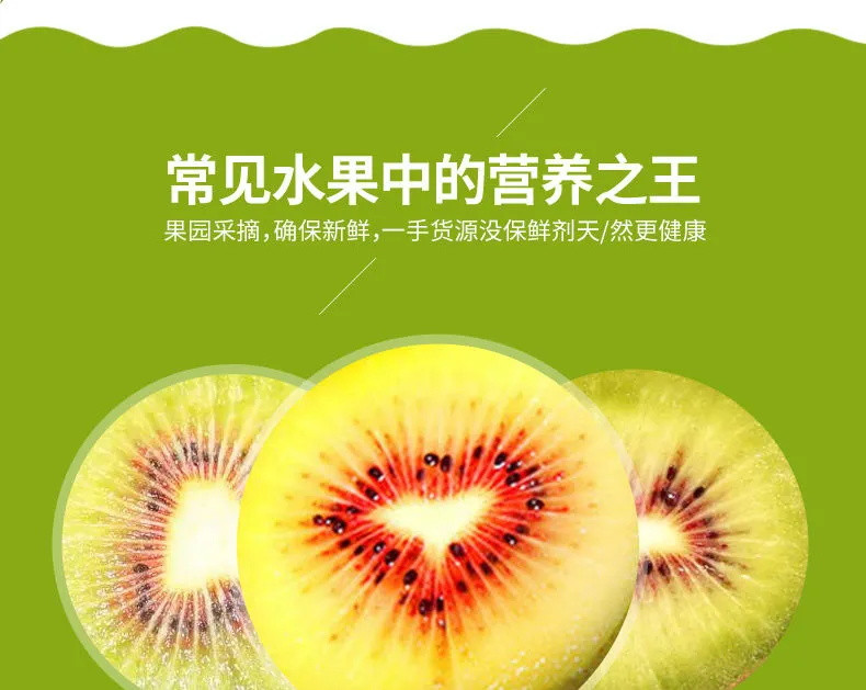 【爆甜】四川红心猕猴桃大果纯甜孕妇现摘新鲜水果蒲江奇异果整箱批发