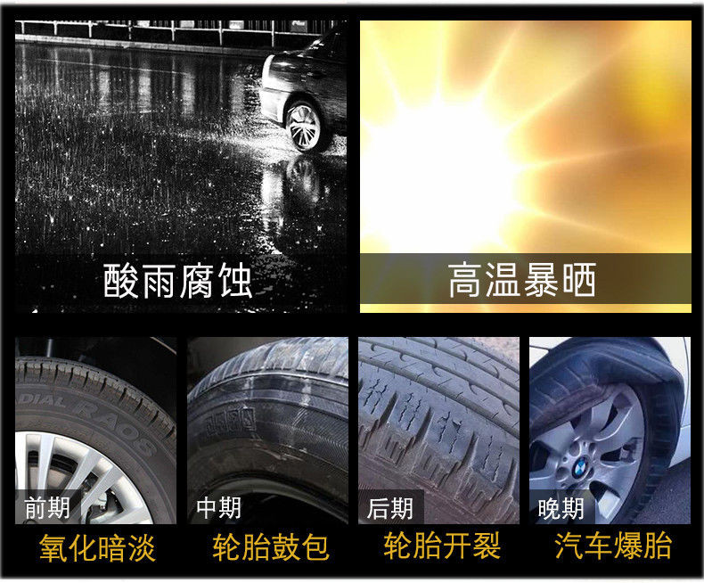 【三效合一】仕马轮胎蜡去污上光保养釉保护剂汽车轮胎光亮剂车蜡镀膜汽车用品