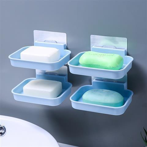 【超值质量保证】免打孔香皂盒创意肥皂盒卫生间沥水肥皂架壁挂式肥皂盒包邮
