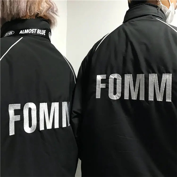 【专注品质-潮流】冬季情侣装加厚棉服宽松韩版ins原宿BF风百搭刺绣男女学生棉衣潮