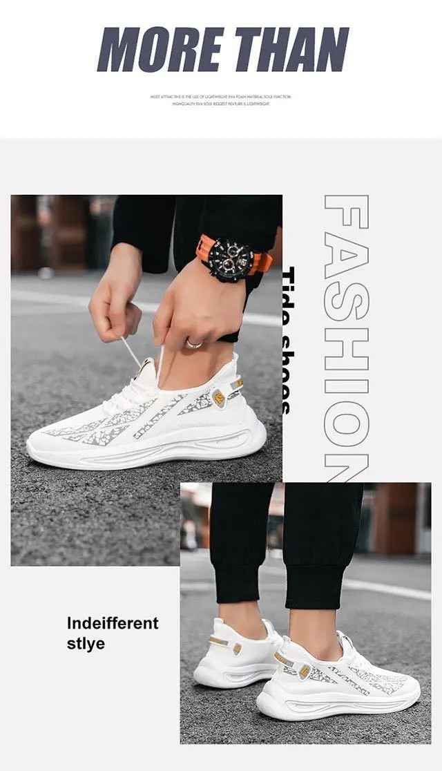 【FASHION】男鞋新款休闲运动鞋韩版潮流百度跑步鞋轻便耐磨板鞋青年学生鞋子