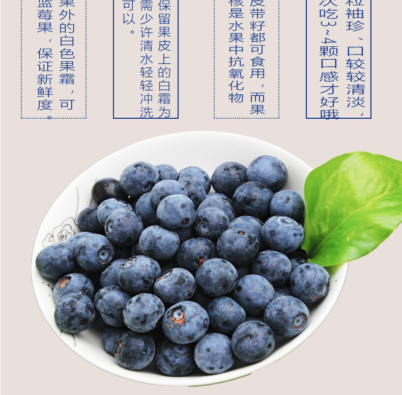 【现货】 新鲜秘鲁进口蓝莓当季水果蓝莓鲜果蓝梅稀有时令鲜蓝莓整箱