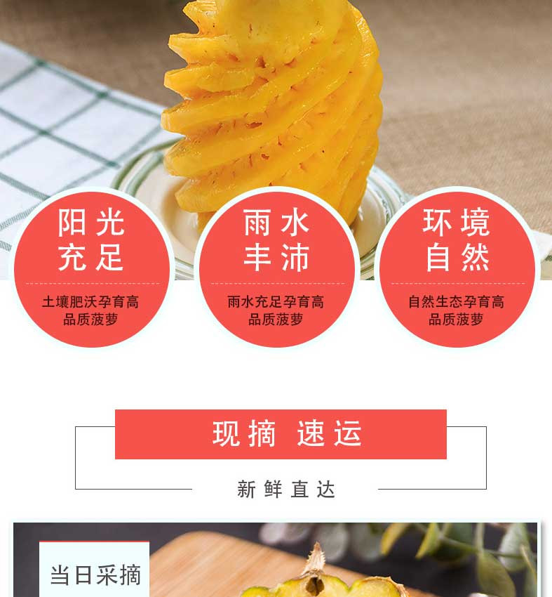 【48小时内发货】香水小菠萝新鲜水果当季现时令凤梨整箱批发10斤手撕包邮