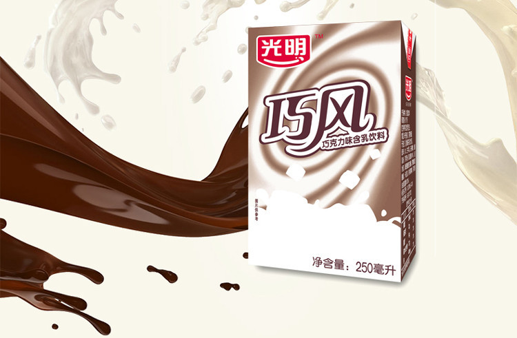 光明巧克力风味含乳饮料量贩分享装250mlx24盒