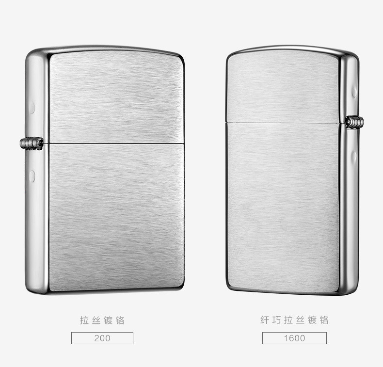 ZIPPO 打火机zippo正版 zippo经典沙子拉丝镀铬 zippo官方旗舰店|200