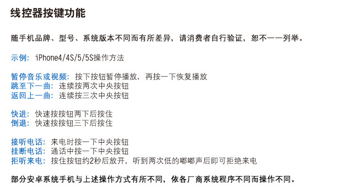 漫步者（EDIFIER） H190P 手机耳机 手机耳塞 可通话