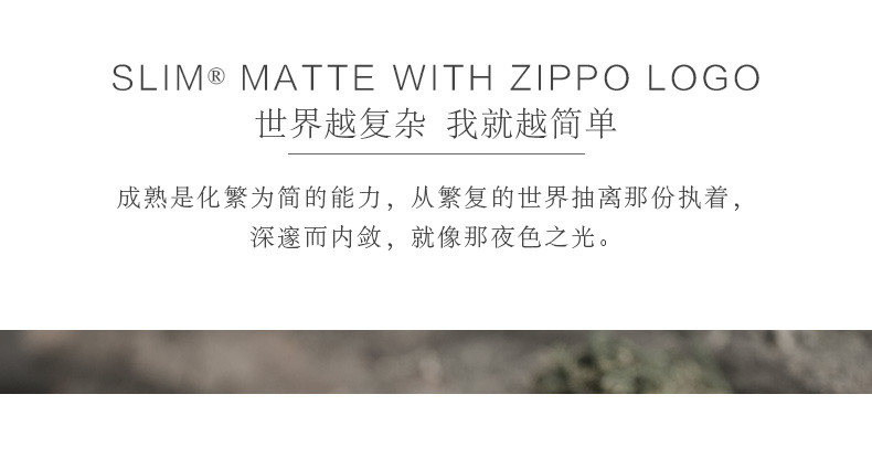 ZIPPO 原装正版纤巧哑漆商标系列zippo打火机送男友礼物1639ZL-A-045168