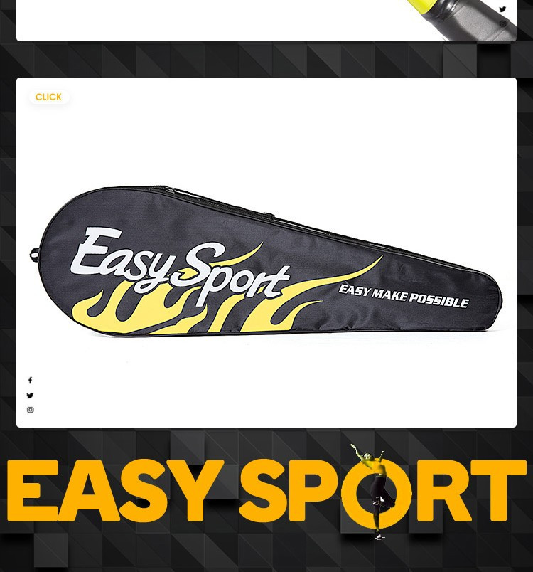 易威斯堡EasySport缤纷羽毛球拍（荧光绿） ES-YM501