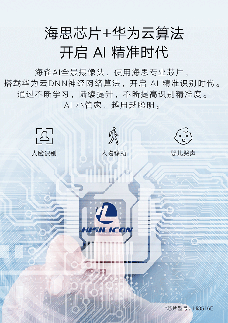 华为/HUAWEI 华为智选生态产品 海雀AI全景摄像头