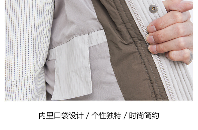 卓纪 男装冬季立领羽绒服男生加厚保暖面包服情侣短款白鸭绒外套潮