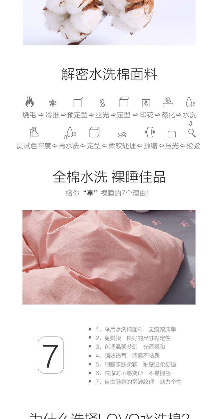 罗莱LOVO 时尚皇冠-水洗棉床品四件套【复制】