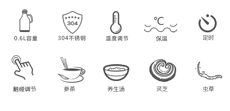 欧点 养生壶迷你养生杯全自动加热煮茶器加厚玻璃电煮杯办公室多功能烧 珍珠白