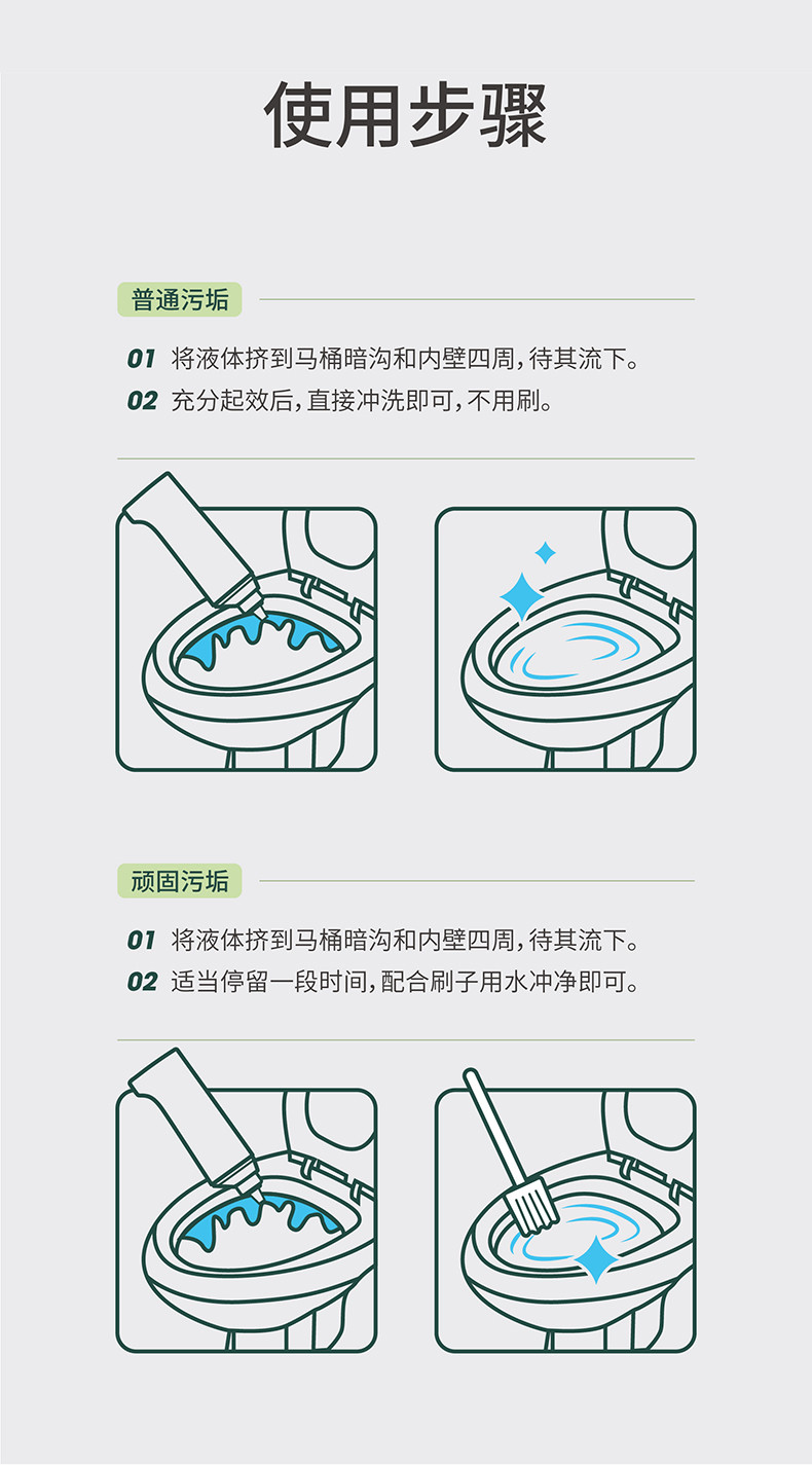 3瓶装 皎洁洗厕所洁厕灵马桶清洁剂尿垢厕净洗测灵洁厕液实惠装