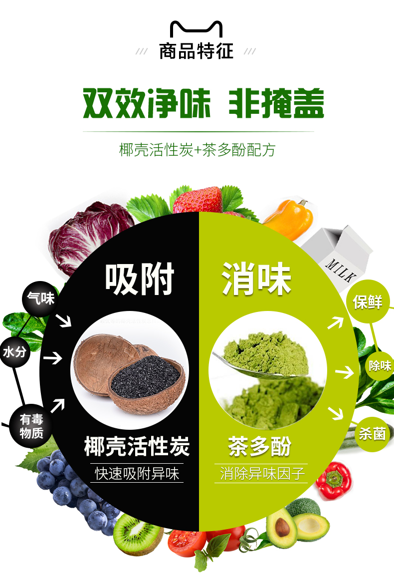 【券后19.8元】【120g*2盒装】老管家冰箱除味剂去异味除臭非杀菌消毒活性炭