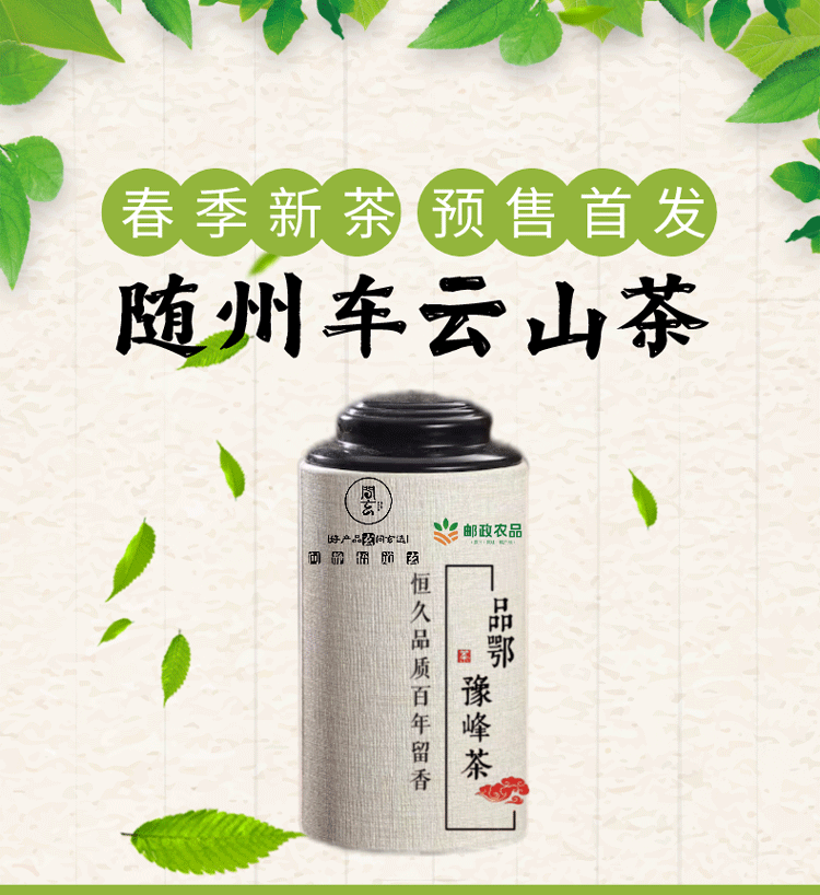 【问玄】鄂豫峰车云山茶·一级毛尖罐装100g