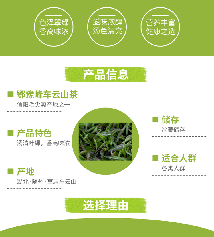 【问玄】鄂豫峰车云山茶·一级毛尖罐装100g