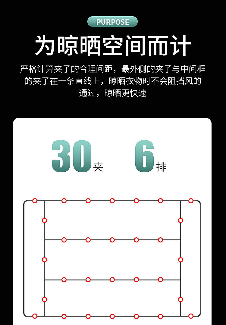 加粗晾衣架不锈钢衣架夹子晾晒内衣袜子尿裤架多功能防风晾晒神器