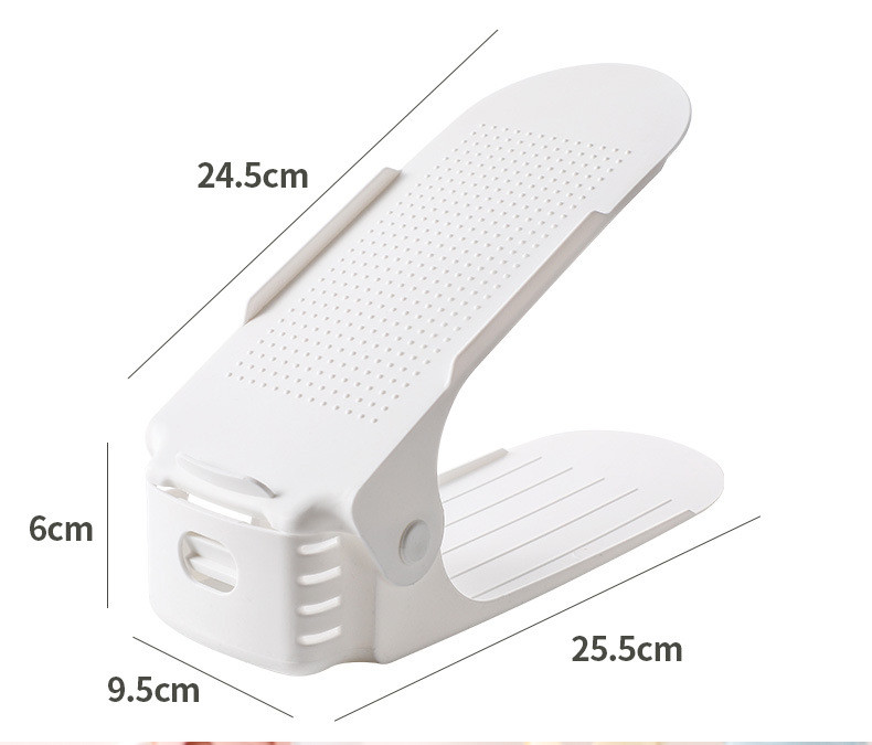 可调节收纳双层加厚鞋架分层鞋托家用宿舍收纳神器鞋柜置物架