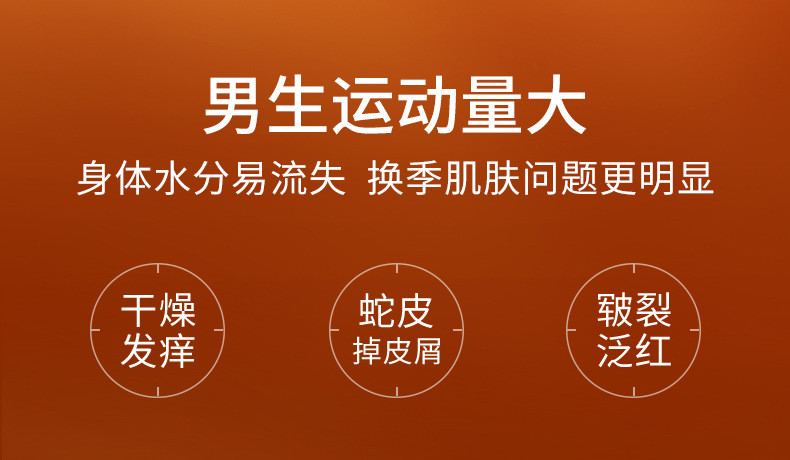 马丁男士身体乳 古龙淡香 补水保湿滋润液 清爽去鸡皮角质