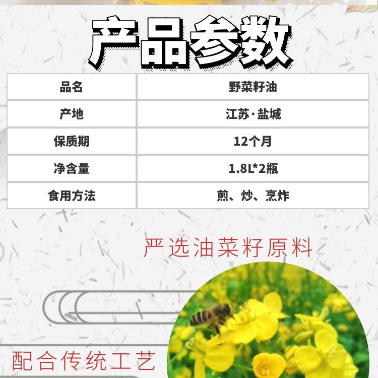 苏合秾园菜籽油礼盒装3.6L