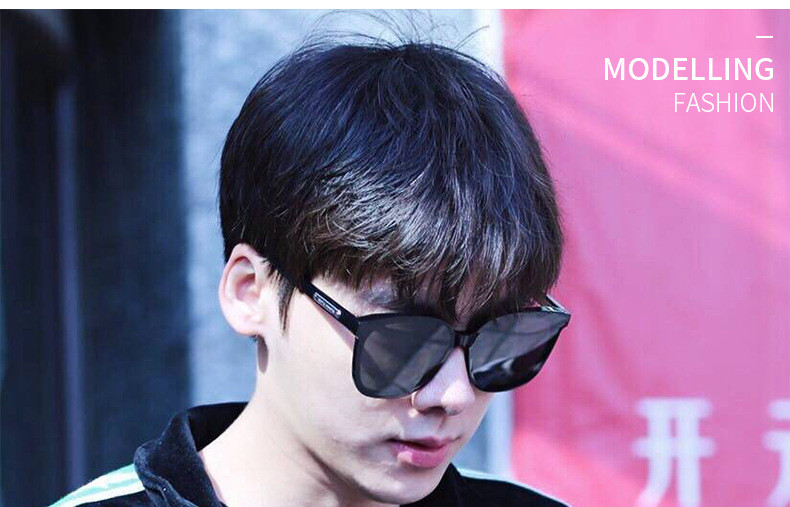 普琳丝 方形太阳镜男士网红同款2020新款墨镜韩版潮流太阳眼镜