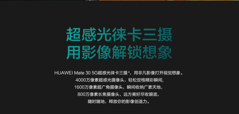 华为/HUAWEI Mate 30 5G 全网通手机