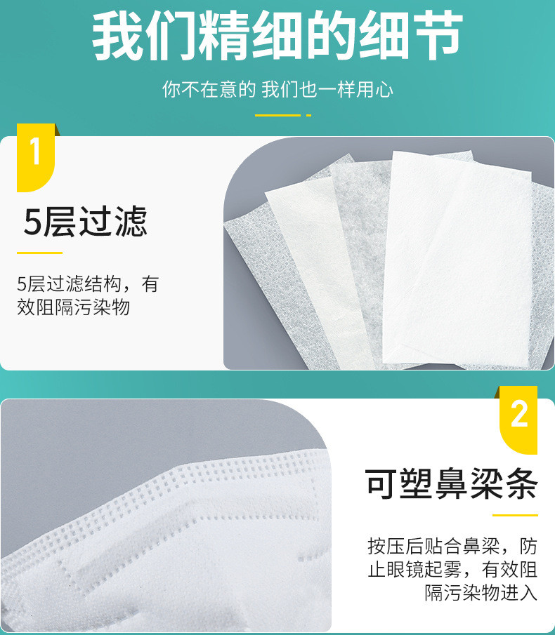 【领券立减10元】康盾医疗 儿童/成人KN95口罩3D立体防护口罩袋儿童一次性五层防护口罩