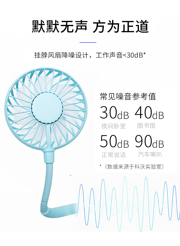 安耐德 挂脖风扇一代可用时间4-10小时