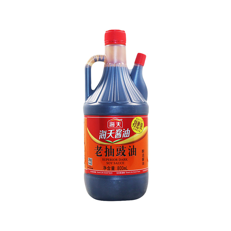 海天老抽豉油800ml/壶 红烧烹饪炒菜焖煮卤味厨房调味料