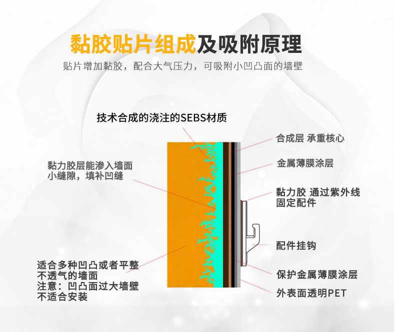 免打孔拖把架卫生间置物架拖把挂架壁挂拖布架强力挂钩挂拖把神器