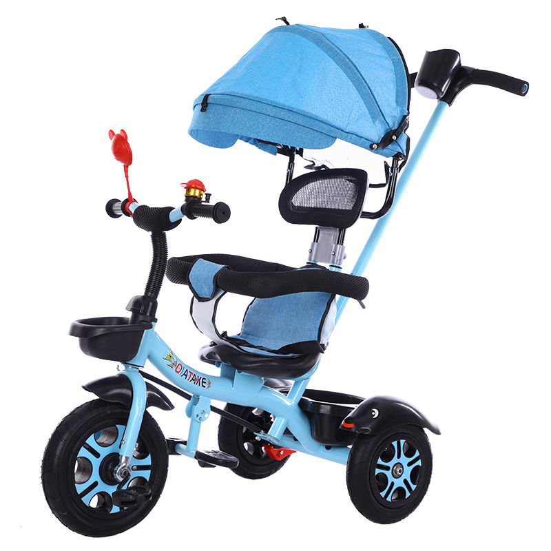 新款儿童三轮车脚踏车手推车宝宝幼儿自行车男女车1-3-5岁骑行车