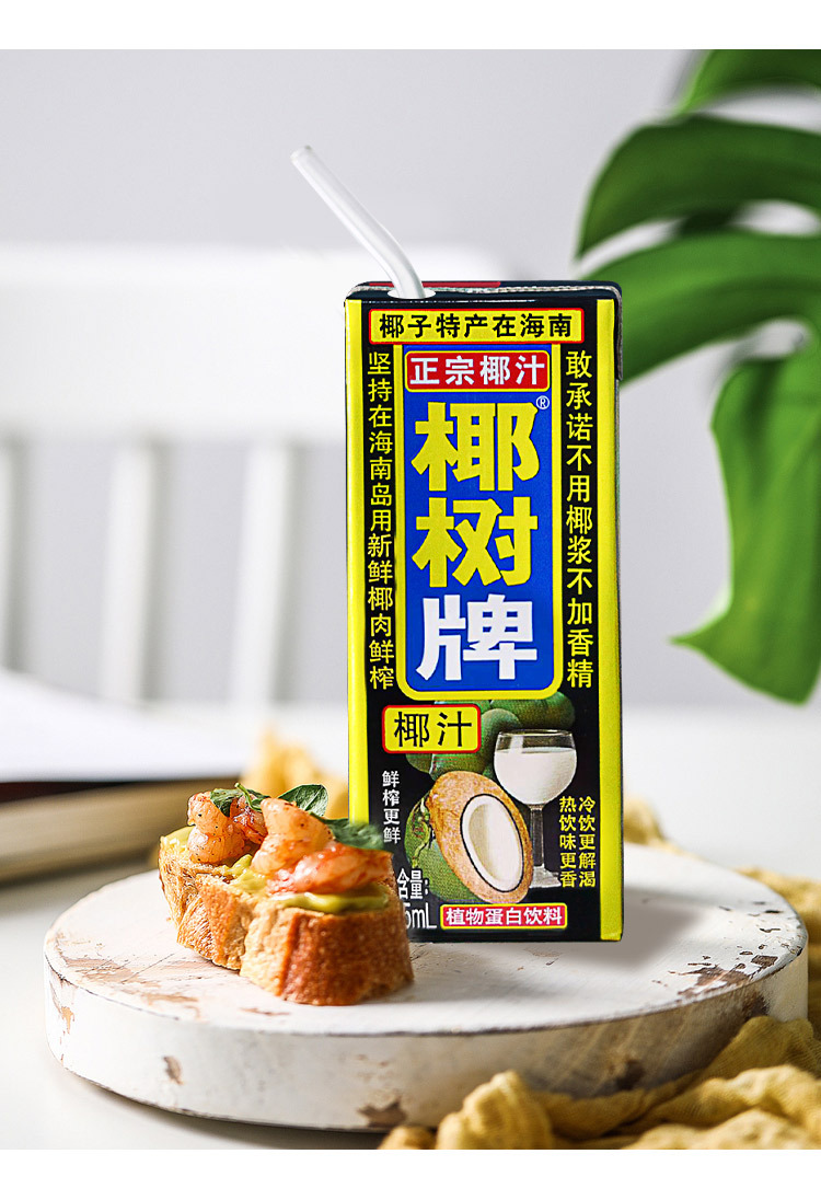 海南特产 椰树牌椰子汁植物蛋白饮料椰汁婚宴椰奶饮品