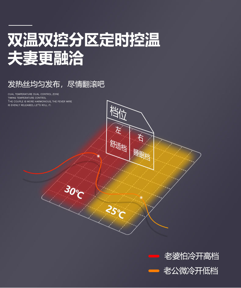 水暖电热毯双人双控调温家用加大水电褥子加厚单人防辐射防水除螨