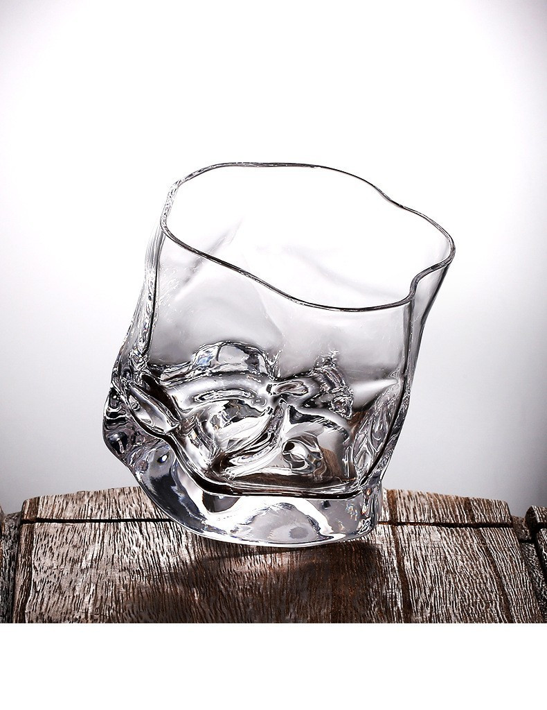  玻璃洋酒杯威士忌酒杯创意个性鸡尾酒杯子水晶玻璃啤酒杯套装家用烈酒杯水杯子红酒杯泡茶玻璃杯子酒吧