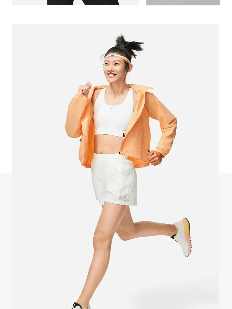 李宁/LI NING 跑步系列团购女子反光防泼水运动风衣外套AFDU052