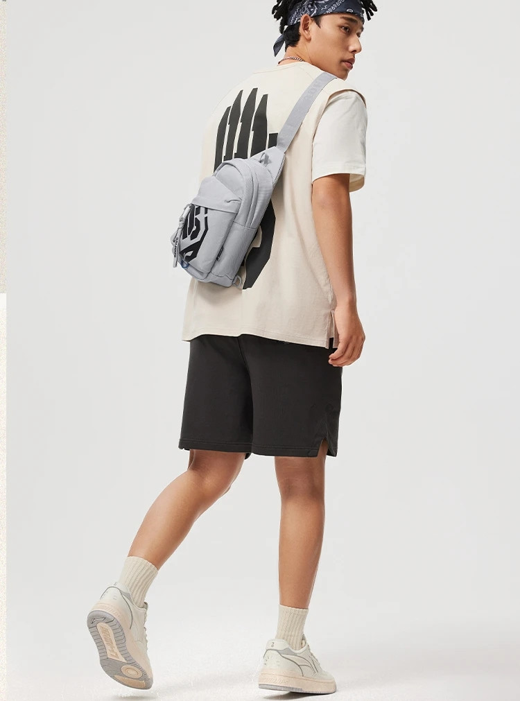 李宁/LI NING 篮球系列胸包男女同款运动包休闲包旅行ABDU095