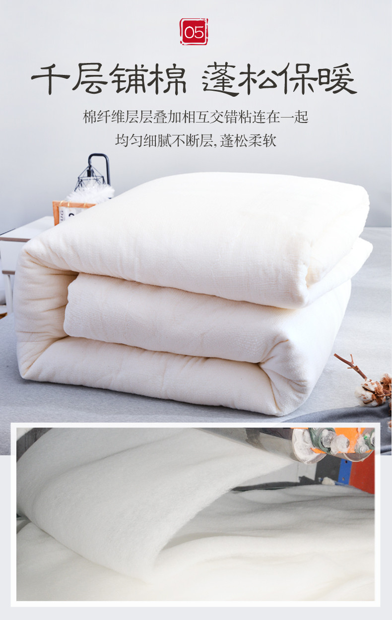 新疆长绒棉棉被被芯6斤装