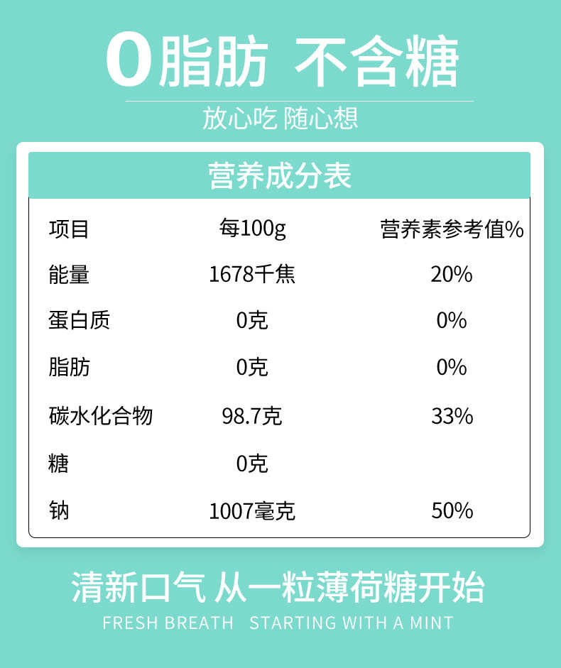 红谷林酵素酵母海盐糖薄荷糖清新口气菠萝百香果青柠水果味糖果