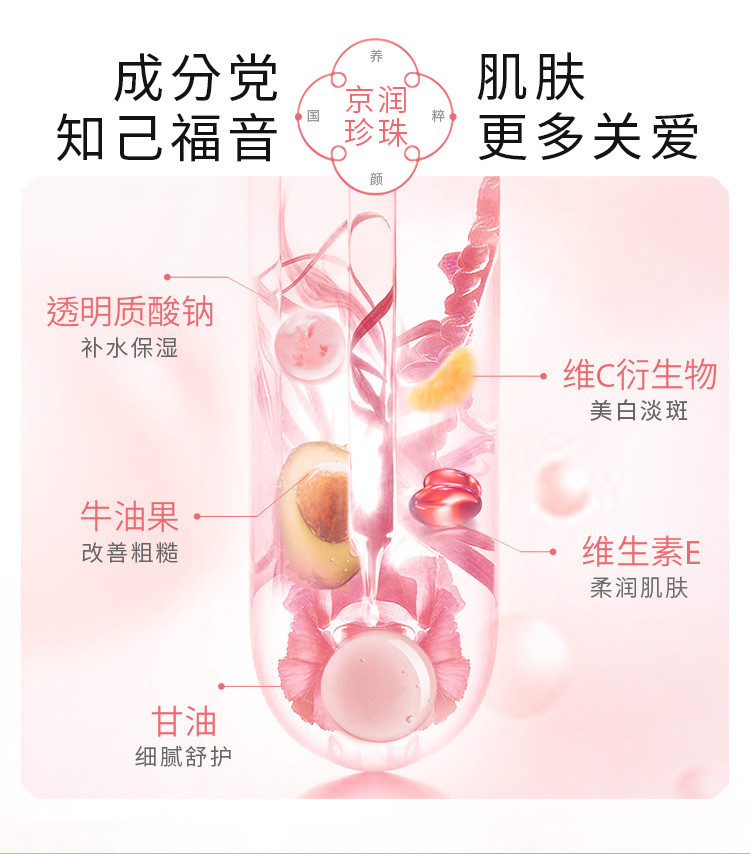 京润珍珠 京润珍珠裸妆精萃焕白礼盒4件套（洗面奶+珍珠水+乳液+精华液）