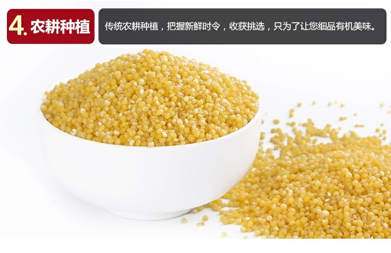 盛耳 有机黄小米400g 小黄米小米粥新米米脂黏糯农家东北杂粮粮食